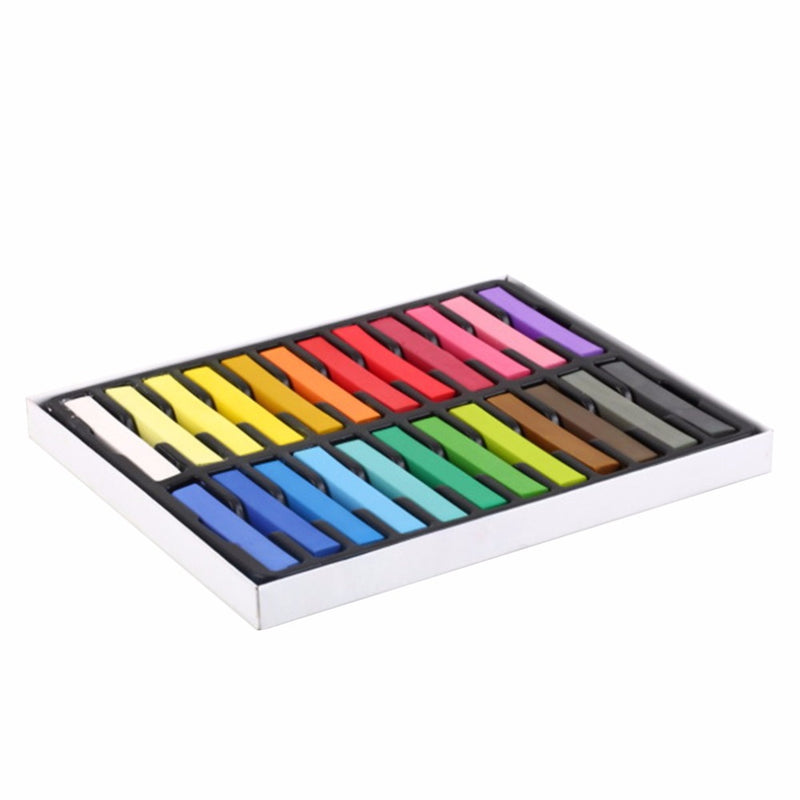 6/12/24/36 Colors Non-toxic Soft Hair Crayons Pastel Kit Temporary Hair Color Chalk Dye Beauty for DIY Hair Care Styling Tool