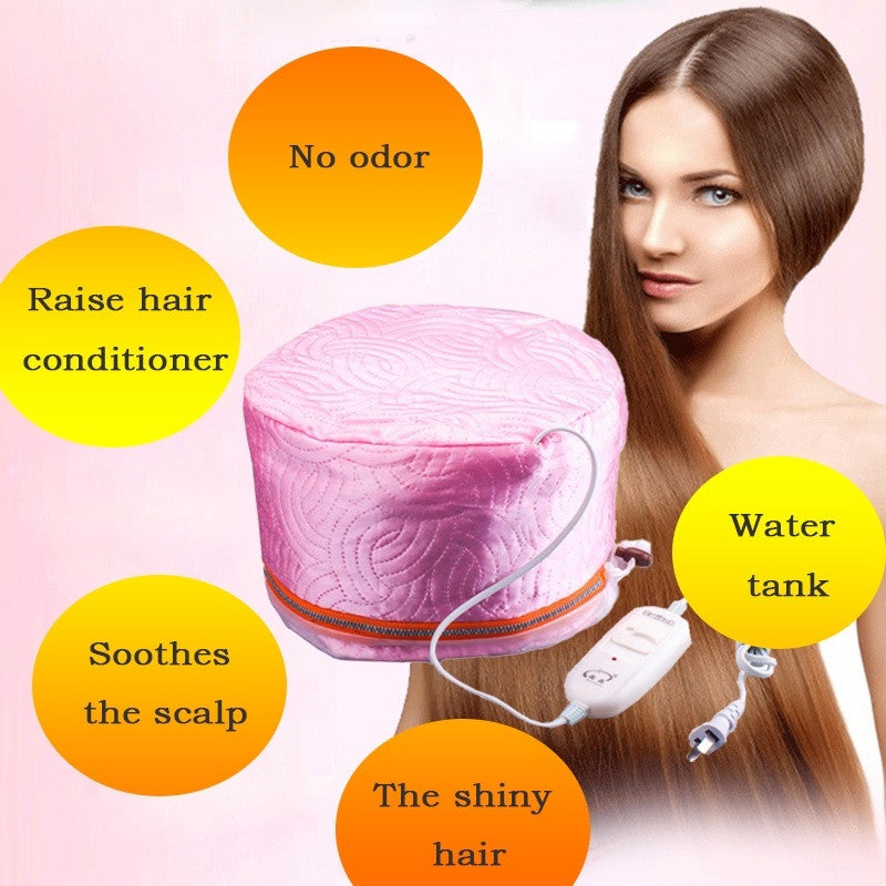 1 United States Plug Heat Treatment Electric Hair Nourishing Hair Care Steamer Cap