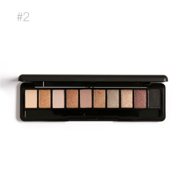 Focallure 10-Colors Naked Eye Shadow Palette Nude Eyeshadow Palette Shadow Shade for Eyebrows Makeup Set Maquiagem