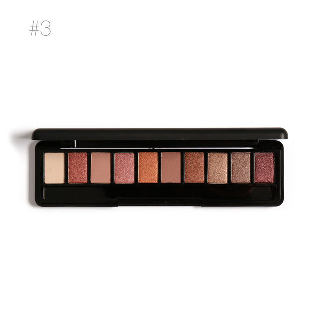 Focallure 10-Colors Naked Eye Shadow Palette Nude Eyeshadow Palette Shadow Shade for Eyebrows Makeup Set Maquiagem