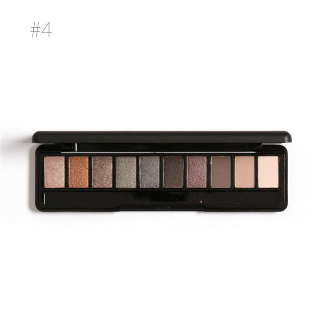 Focallure 10-Colors Naked Eye Shadow Palette Nude Eyeshadow Palette Shadow Shade for Eyebrows Makeup Set Maquiagem