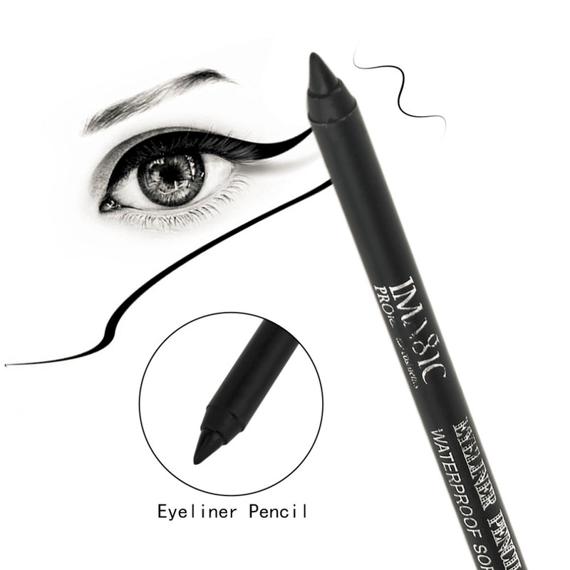 IMAGIC-EY308 Black Eye Liner Pencil Waterproof Long Lasting Liquid Eyeliner Pen Beauty Makeup Cosmetic