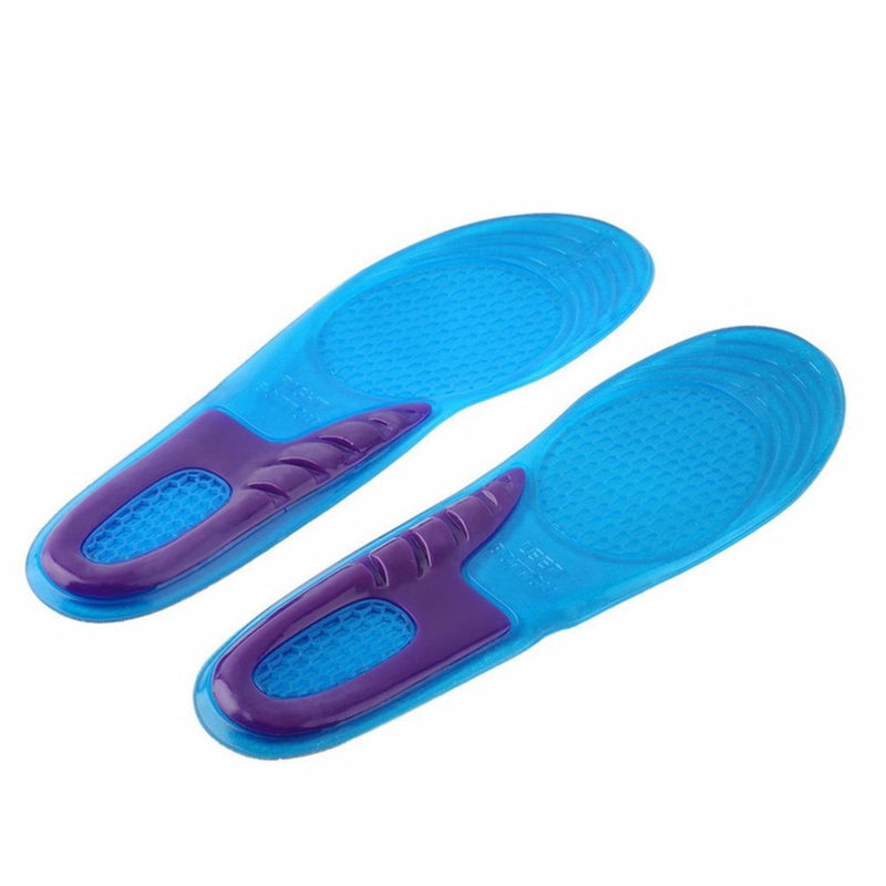 1 Pair Small Size Orthotic Arch Support Massaging Silicone Anti-Slip Gel Soft Sport Shoe Insole Pad For Man Women Foot Care Tool