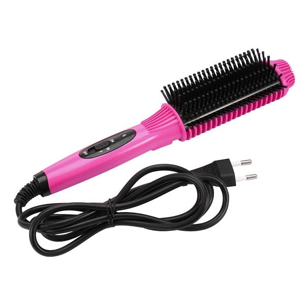 Multifunctional 2 in1 Electric Straightener Curler Hair Comb Anti-scald Curling Irons Hair Curler Comb Hare Care Styling Tools