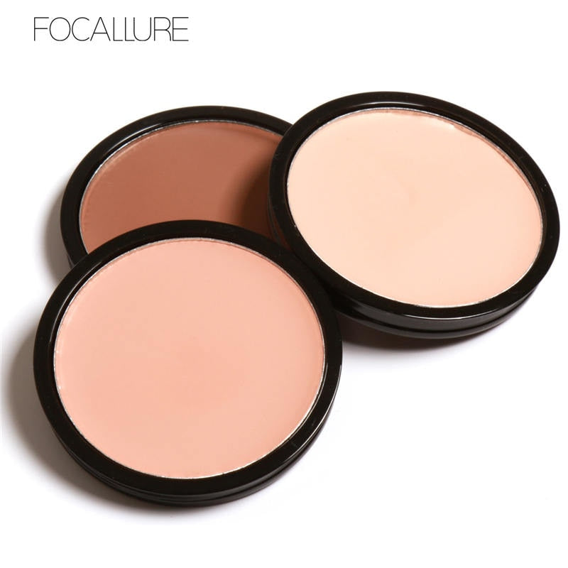 FOCALLURE 4 Colors Makeup Bronzer Highlighter Contour Shading Powder Trimming Powder Make Up Cosmetic Face Concealer Palette
