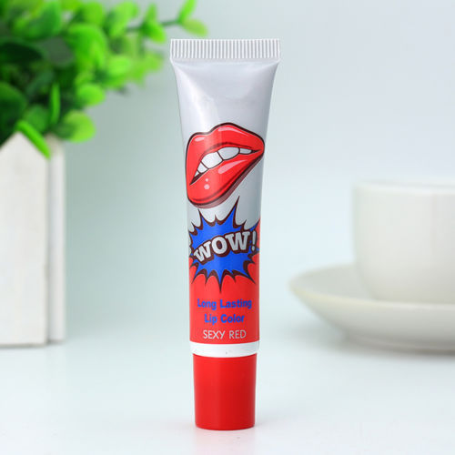 1Pcs Red Wow Matte Lipstick Liquid Lipstick Makeup Beauty Waterproof Matte Liquid Lipstick Lip Gloss Impermeavel LipGloss