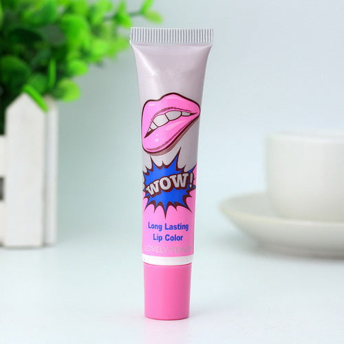 1Pcs Red Wow Matte Lipstick Liquid Lipstick Makeup Beauty Waterproof Matte Liquid Lipstick Lip Gloss Impermeavel LipGloss