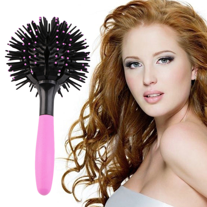 Hair Styling Hair Care 3D Round Hair Brushes Comb Salon make up 360 degree Ball Styling Magic Hairbrush Heat Resistant Hair Comb