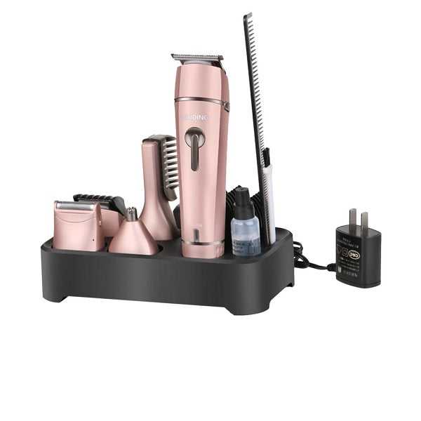 5-in-1 Rechargeable Stainless Steel Blade Cordless Shaver Razor Beard Body Hair Clipper Cutting Trimmer Kit Care Styling Tool
