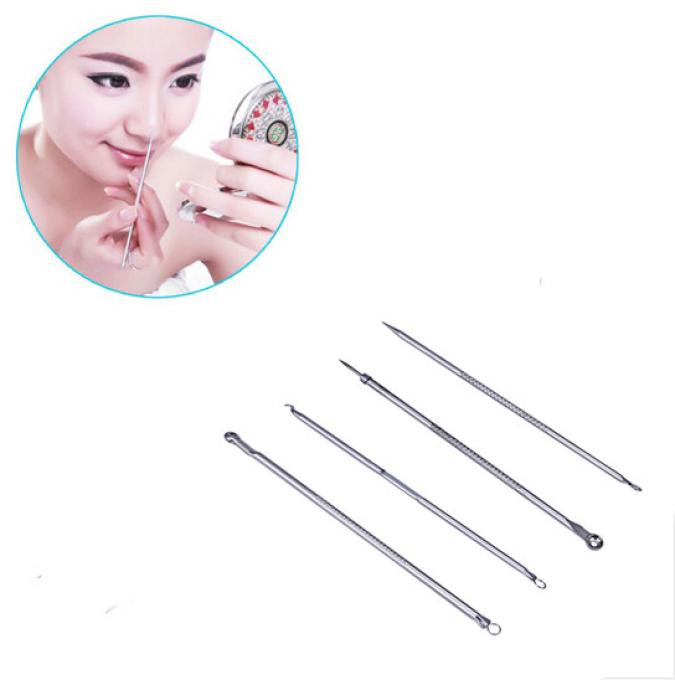 4pcs Blackhead Comedone Acne Blemish Remover Stainless Needles Remove Tool