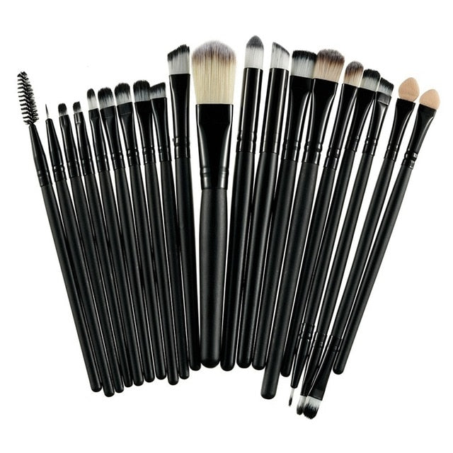 ROSALIND 20Pcs Professional Makeup Brushes Set Powder Foundation Eyeshadow Make Up Brushes Cosmetics Soft Synthetic Hair