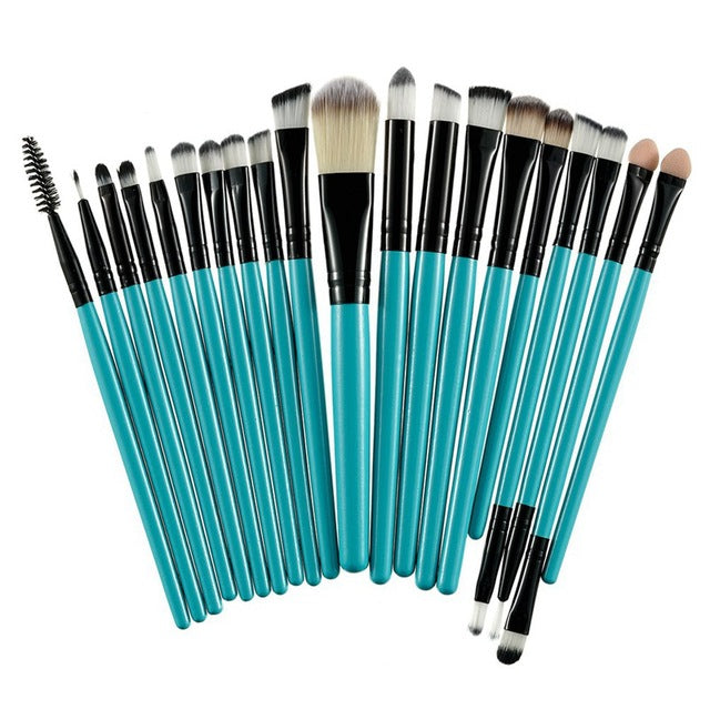 ROSALIND 20Pcs Professional Makeup Brushes Set Powder Foundation Eyeshadow Make Up Brushes Cosmetics Soft Synthetic Hair