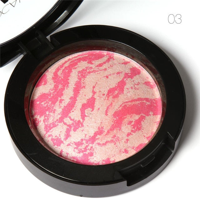 Focallure Natural Baked Face Pressed Blush Rouge Makeup Cheek Blusher Palettes Mineral Blusher Palette Cream Blush