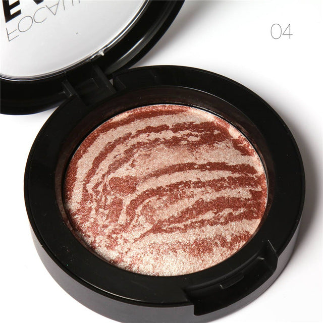 Focallure Natural Baked Face Pressed Blush Rouge Makeup Cheek Blusher Palettes Mineral Blusher Palette Cream Blush