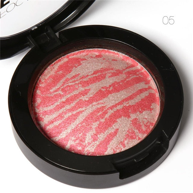 Focallure Natural Baked Face Pressed Blush Rouge Makeup Cheek Blusher Palettes Mineral Blusher Palette Cream Blush