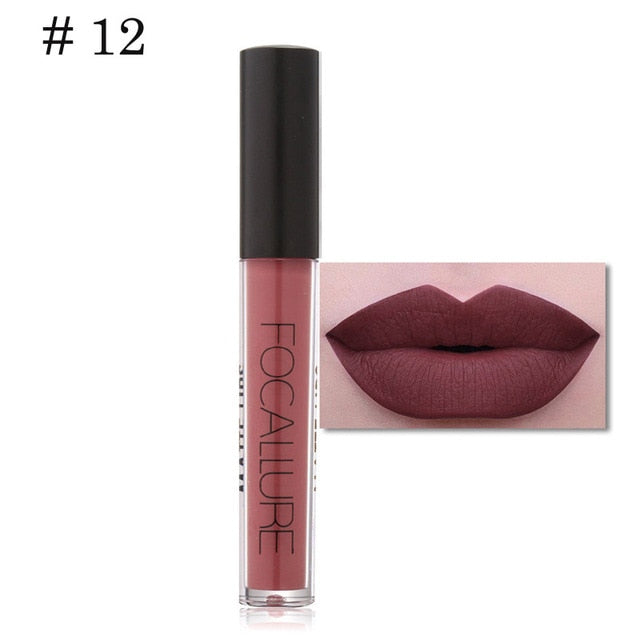 FOCALLURE Matt Lip Gloss Matte Lipstick Liquid Lipstick Matt Waterproof Pintalabios Batom Mate Liquido Mate Rossetti Labial