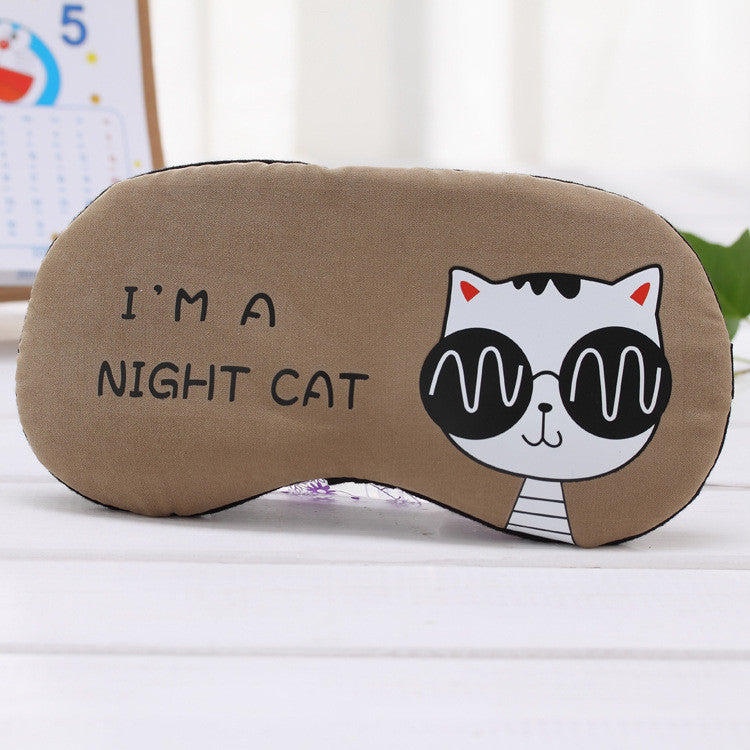 Eye Mask Soft Padded Sleep Travel Shade Cover Rest Relax Sleeping Blindfold