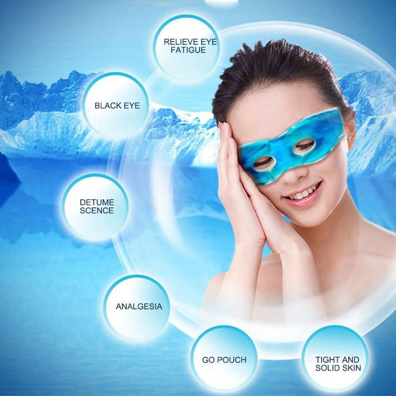 Multifunctional Ice Eyeshade Sleeping Eye Mask Reduce Dark Circles Relieve Fatigue Lessen Eyestrain Eye Cover Eye Masks Gel