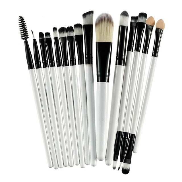 ROSALIND Professional 15 Pcs/Sets Eye Shadow Foundation Eyebrow Lip Brush Makeup Brushes Comestic Tool Make Up Eye Brushes
