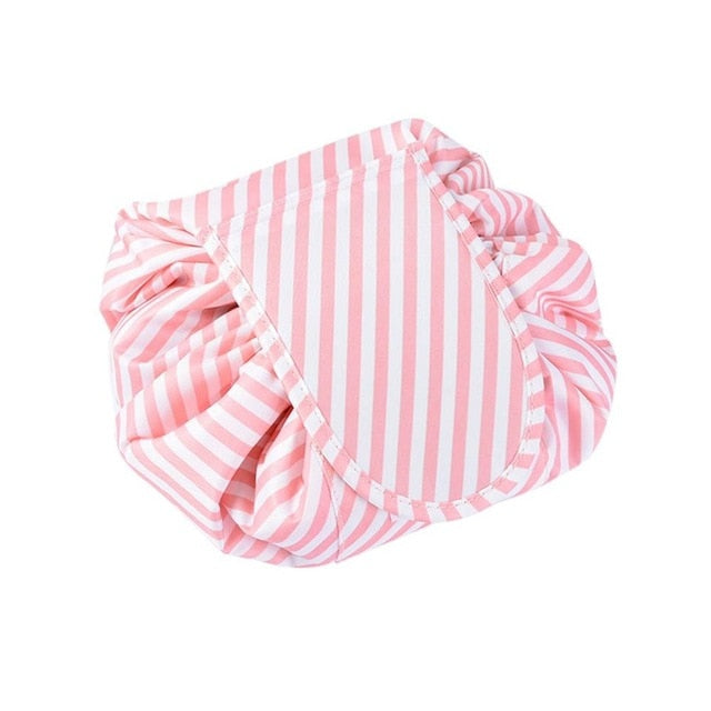 Korean Fashion Waterproof Large Capacity Quick Drawstring Makeup Jewelry Storage Bag Women Travel Cosmetic Bag Toiletry Tool Kit