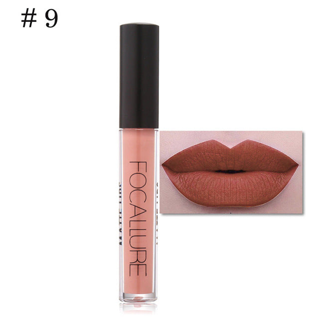 Focallure 6ML Lip Kit Chamelenon Meatal Lipstick Glitter Shimmer Matt Lip Gloss Liquid Closses Long Lasting Waterproof Lip Gift