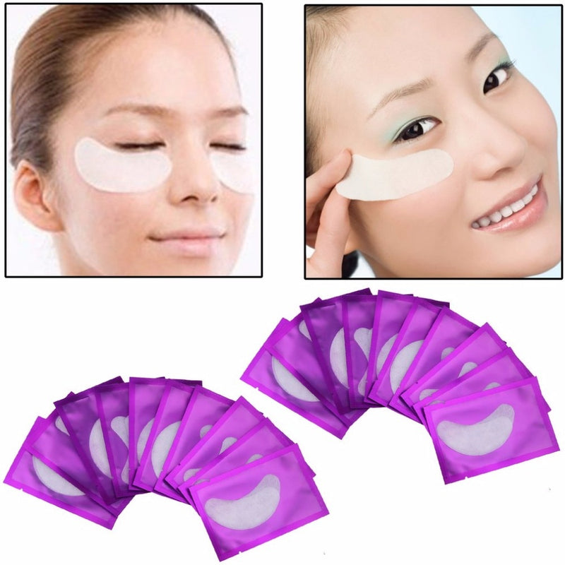20 pairs Comfortable Natural Women Under Eye Pads Patches Anti-Wrinkle Dark Circle Remove Eye Patches Pad Mask Makeup Tool