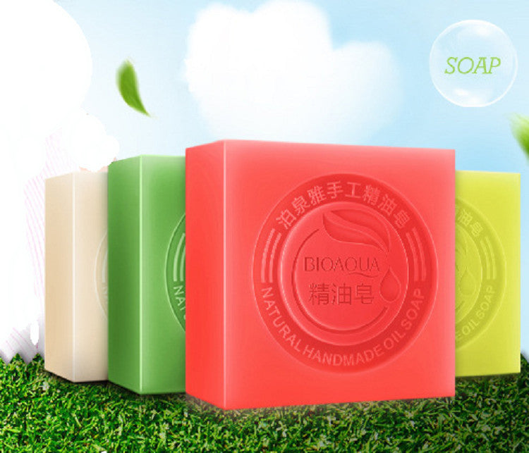 BIOAQUA Handmade Essential Oil Soap Bamboo Charcoal Soap
