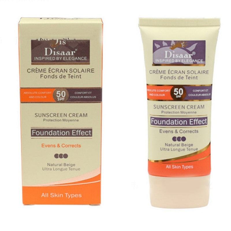 Facial Body Sunscreen Cream Oil-control SPF 50 Foundation Effect UV Radiation Sun Protective Sunblock Cream Beauty Skin Care