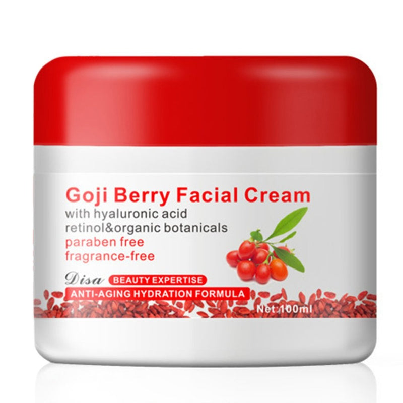 Goji Berry Facial Cream With Hyaluronic Acid Paraben Free Fragrance Free Face Cream Anti-oxidation Anti-aging Skin Firming New
