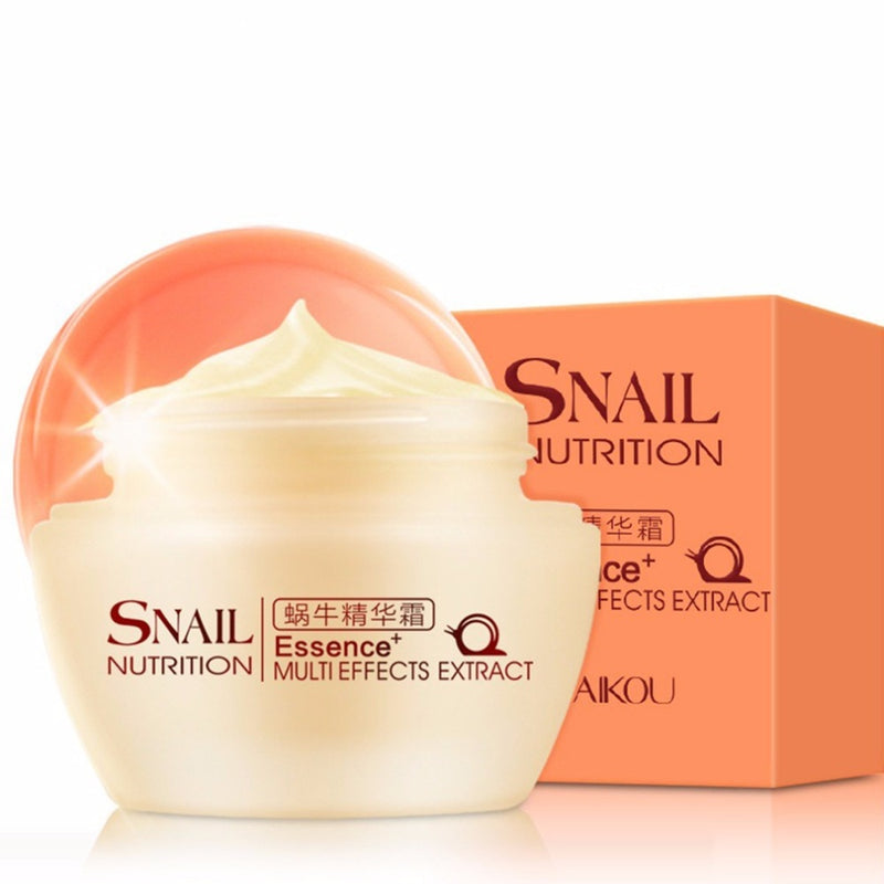 Natural Snail Nutrition Essence Extract Moisturizing Whitening Oil Control Acne Treatment Spots Remover Face Cream Skin Care 50g