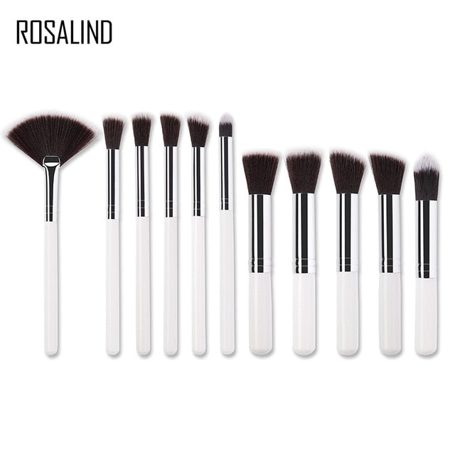 ROSALIND 11PCS eye lips face Make up Brush Set Lip Eyeliner Brush professional Brush for Foundation Powder make up Brushes