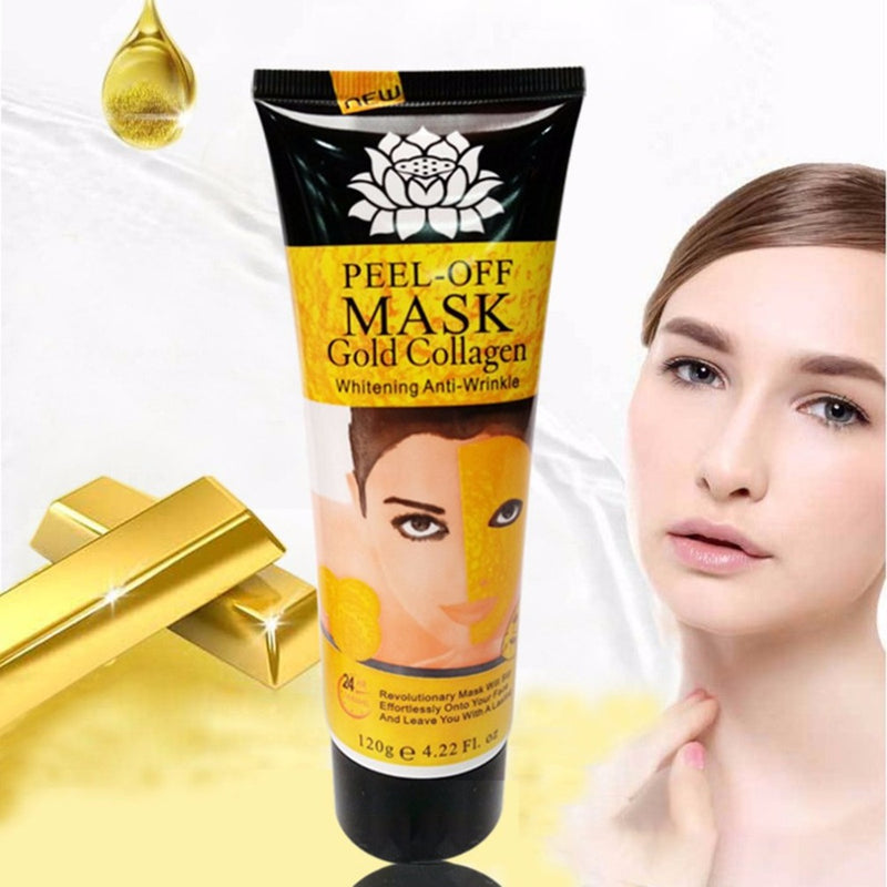 24K Gold Collagen Peel off Mask Face Whitening Lifting Firming Skin Anti Wrinkle Anti Aging Facial Mask Face Care Skin Care mask