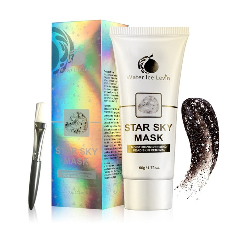 STAR MASK Glitter Gold Peel off Black Face Mask From Black Dots Blackhead Remover Korean Facial Face Masks Skin Care 60g