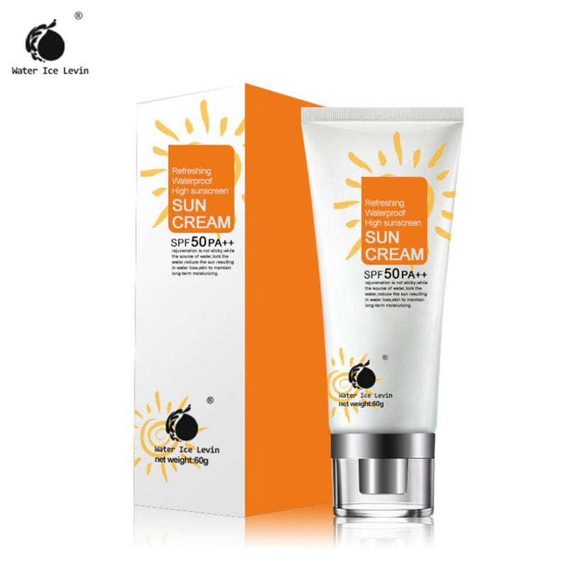60G Men Women Face Body Sunscreen Cream SPF50-PA+++ Natural Long Lasting UV Isolation Sunscreem Cream Skin Cream 2018 Selling