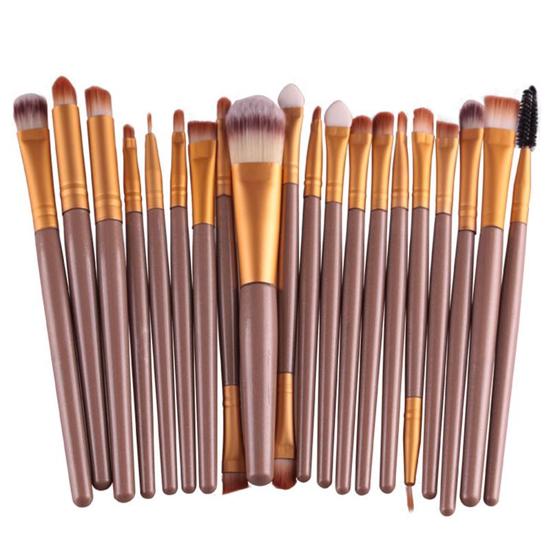 High Quality 20Pcs Eye Makeup Brushes Set Pro Powder Blush Foundation Eyeshadow Eyeliner Lip Cosmetic Brush Kit Beauty Tool Kit