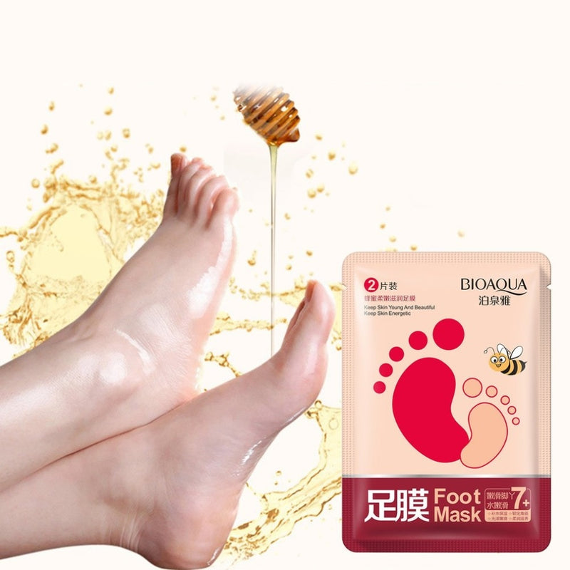 1PCS Honey Extracts Exfoliating Tender Foot Membrane Foot Mask Foot Skin Care Repair Exfoliate Whitening Moisture dropshipping