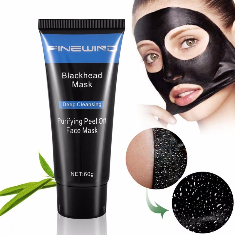 Deep Cleansing Blackhead Remover Mask Purifying Peel Off Acne Removal Black Mud Smooth Face Mask Shrink Pore Cleaner Mask