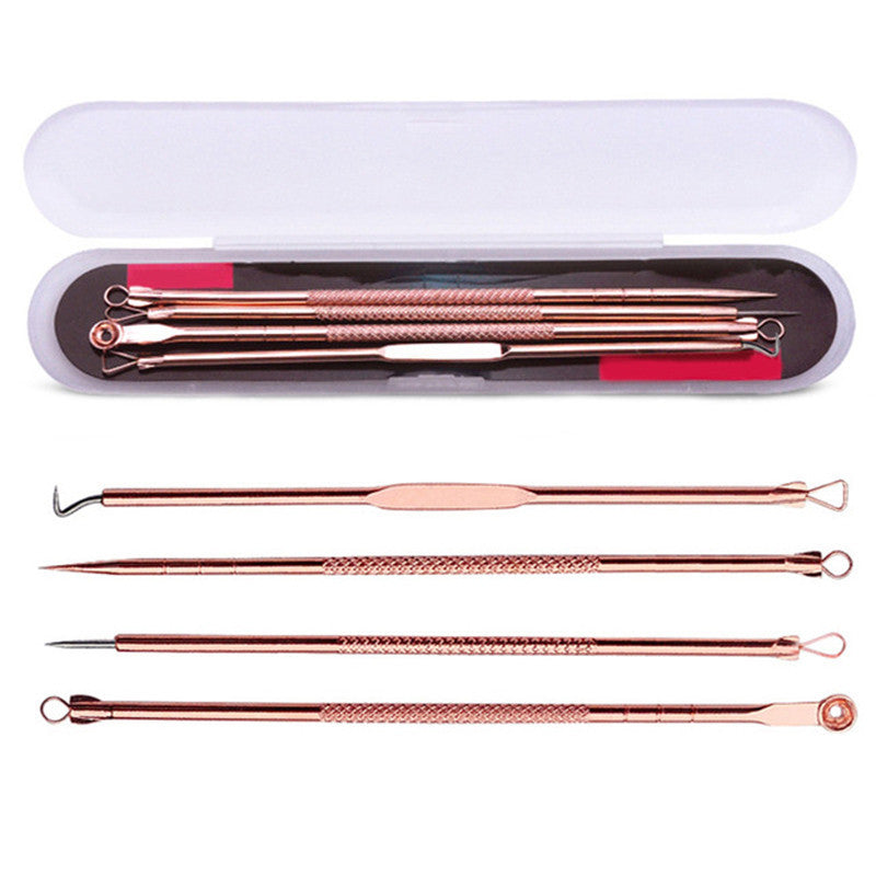 4 Pcs/Set Acne Blackhead Removal Stainless Needle Face Clean Care Tool