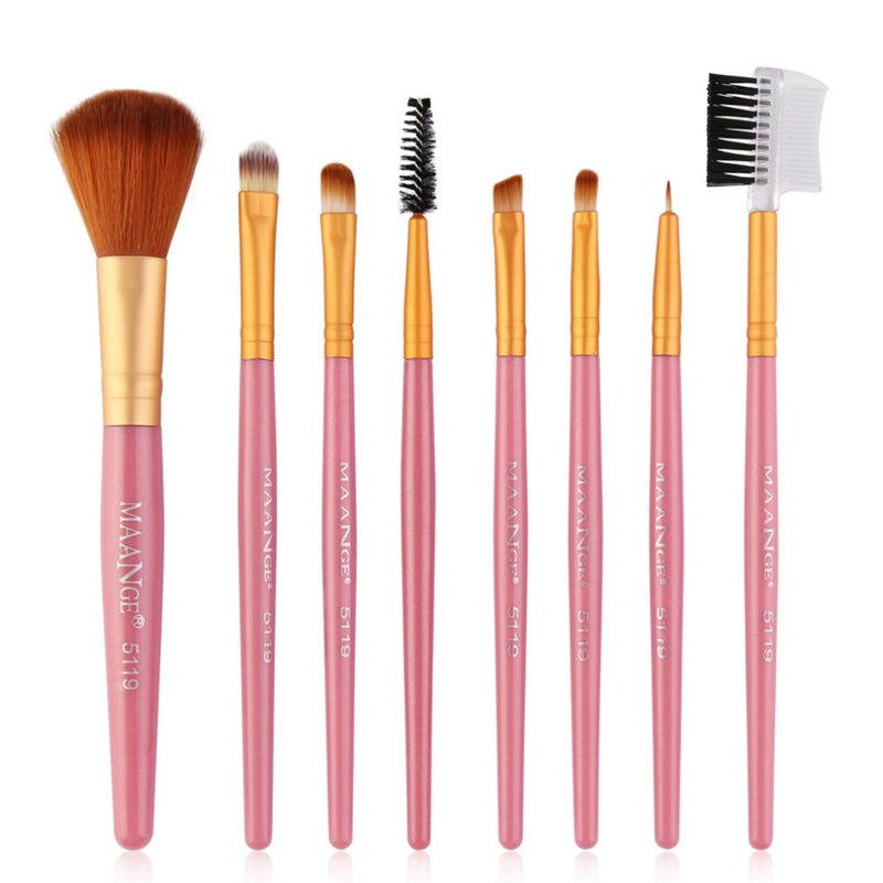 8 pcs Professional Makeup Brushes Set Powder Eyeshadow Highlight Foundation Beauty Cosmetics Make Up Brush Tool Kits