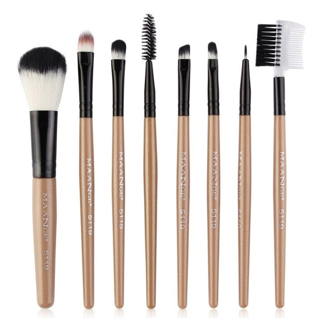 8 pcs Professional Makeup Brushes Set Powder Eyeshadow Highlight Foundation Beauty Cosmetics Make Up Brush Tool Kits