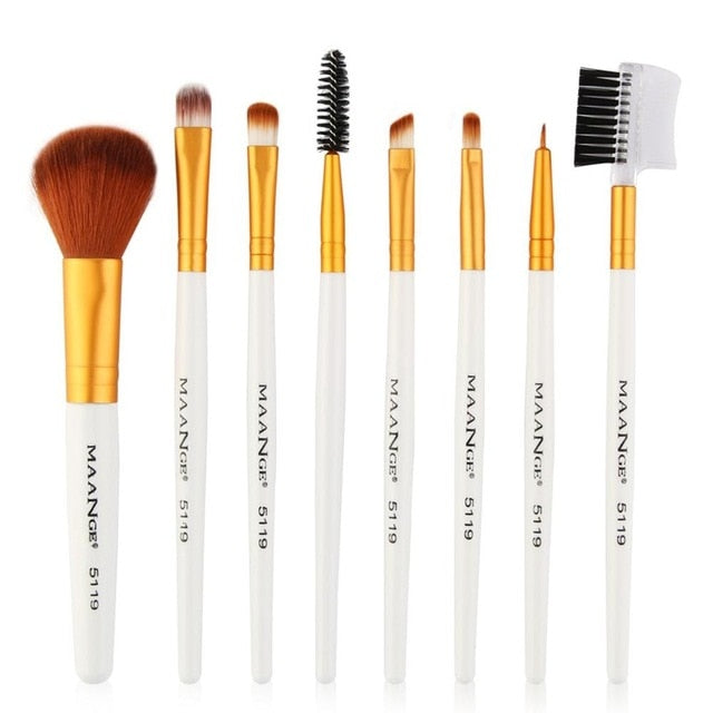 8 pcs Professional Makeup Brushes Set Powder Eyeshadow Highlight Foundation Beauty Cosmetics Make Up Brush Tool Kits
