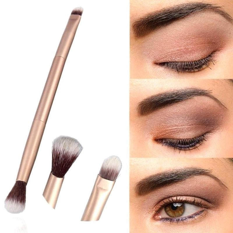 1pc Makeup Eye Powder Foundation Eyeshadow Blending Double Ended Brush Tool Pen
