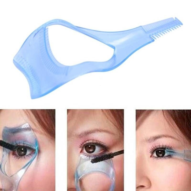 Cosmetic Mascara Eyelash Comb Applicator Helper Guide Card Tool