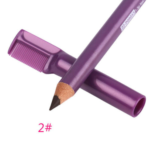 1Pcs Double headed Eyebrow Pencil With Eyebrow Comb Waterproof Beauty Cosmetic Makeup Tools