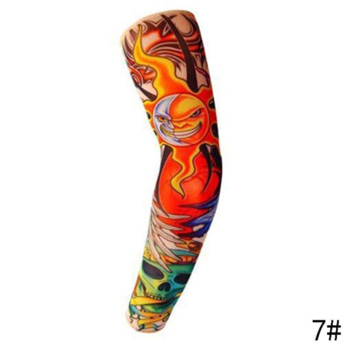 Fake Nylon Temporary Tattoo Sleeve Arm Stockings Tatoo Men Women Sleeve