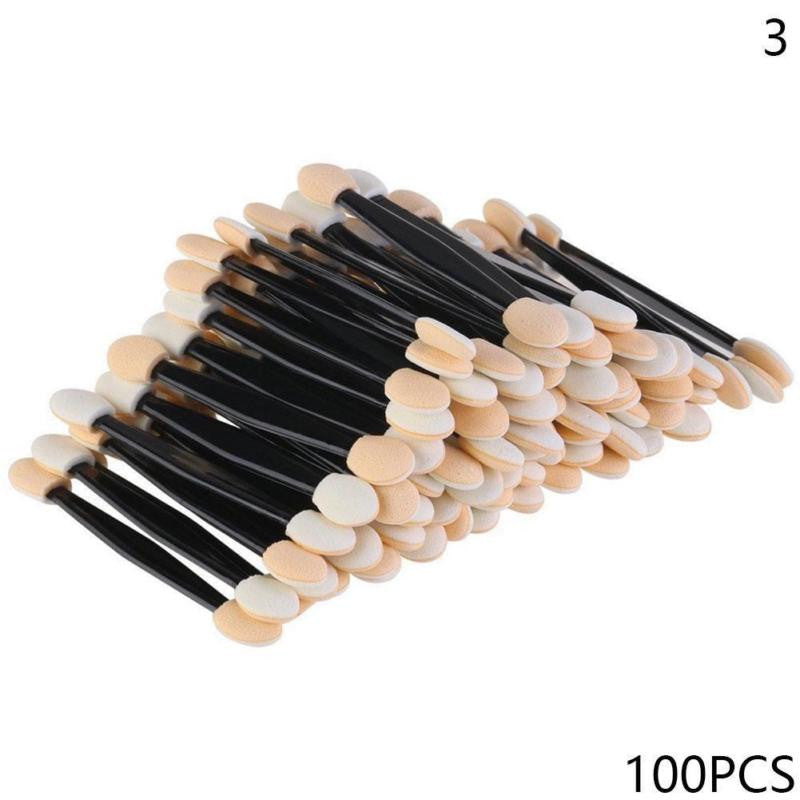 Makeup Eye Shadow Plate Summer Mini Double Headed Latex Sponge Face Eye Shadow Brush Tools