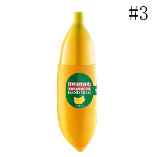 Banana Milk Hand Cream 40g Moisturizing Nourish Anti chapping Hand Care Lotions Handcreme Skin Defender