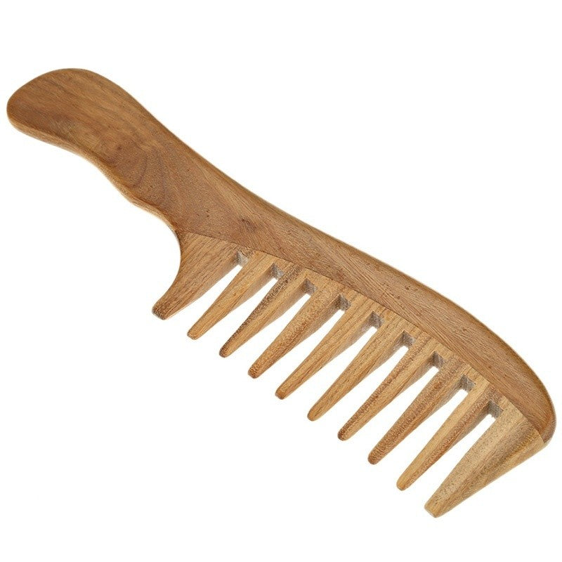 Handmade Wooden Sandalwood Wide Tooth Wooden Comb Natural Head Massager Hair Combs Hair Care