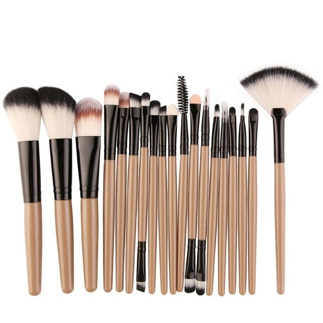 18 Pcs MAANGE Makeup Tools Set Brushes Suit Foundation Eye Lip Eyeshadow Brush