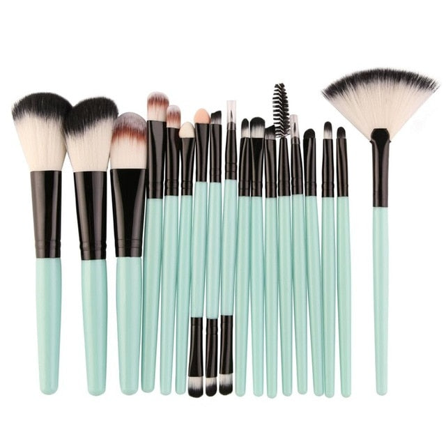 18 Pcs MAANGE Makeup Tools Set Brushes Suit Foundation Eye Lip Eyeshadow Brush